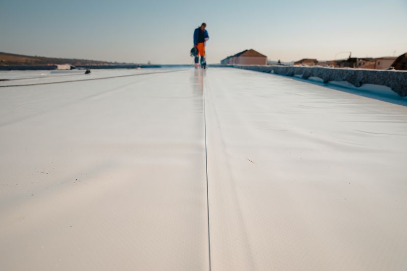 Applying Roofing Membrane